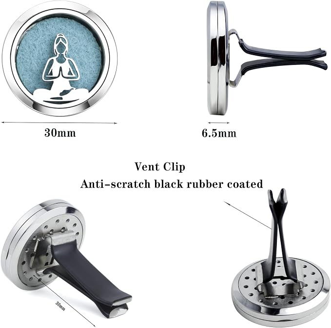 30mm Car Essential Oil Diffuser Vent Clip Air Freshener Vent Clips Aromatherapy - Image 6