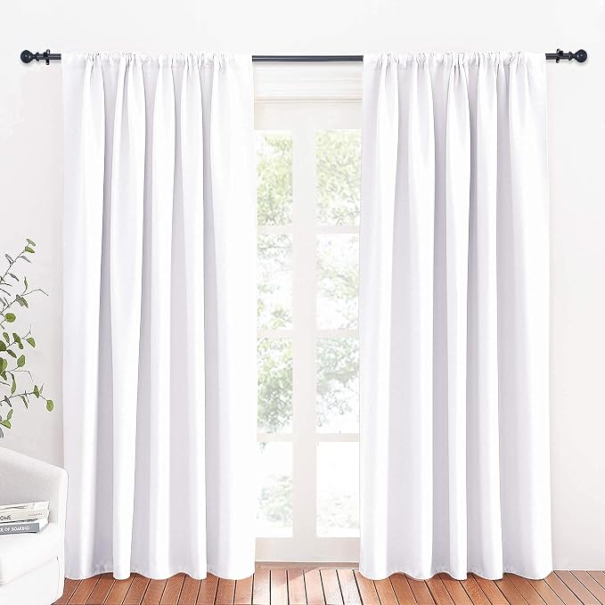 RYB HOME Large Curtains for Living Room 84 inches Length, Room Darkening by RYBHOME