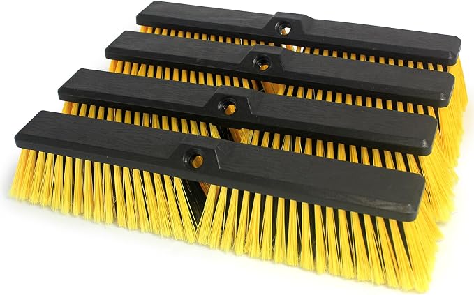 4PCS Push Broom Head Outdoor Large Stiff Bristle Broom Head by Unknown