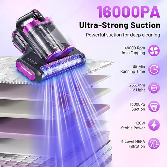 Bed Vacuum Cleaner, 16Kpa Mattress Vacuum Cleaner - Image 2