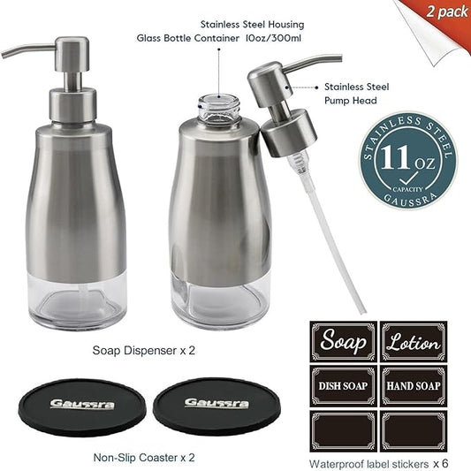 Gaussra 2 Pack Soap Dispenser - Image 2
