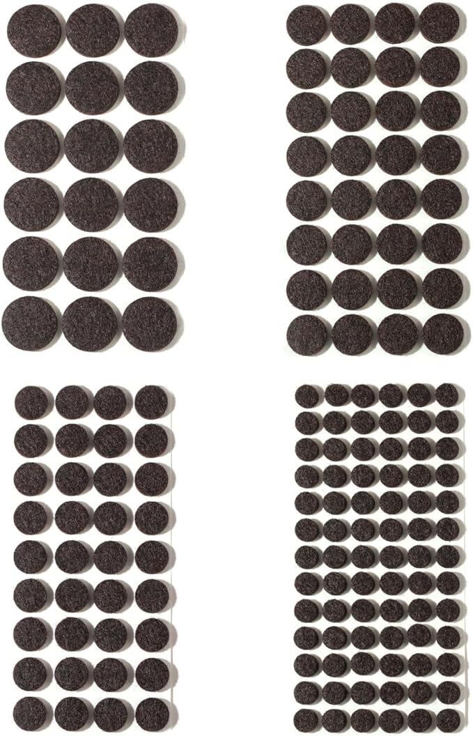 Felt Furniture Pads for Hardwood Floors 164 Piece, Furnigear Anti Scratches by Furnigear