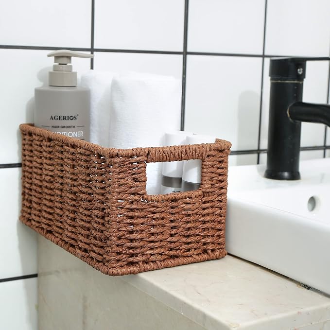 HOONEX Woven Baskets for Storage, Paper Rope Baskets - Image 6