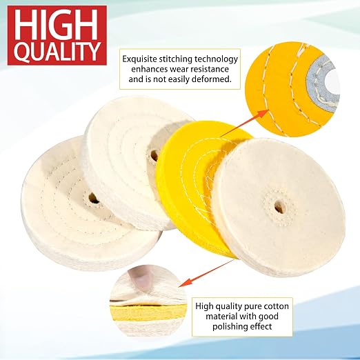 6PCS 6 Inch Polishing Wheel Kit - Image 3