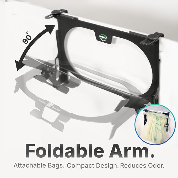 Hoop Metal Compost Bag Holder + 25 Compost Bags 3 Gallon, Clips to Kitchen - Image 4