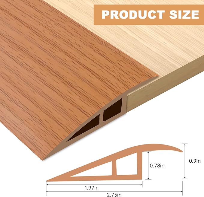 Vinyl Door Threshold Flooring Transition Strip Self Adhesive Carpet Edging Strip - Image 2