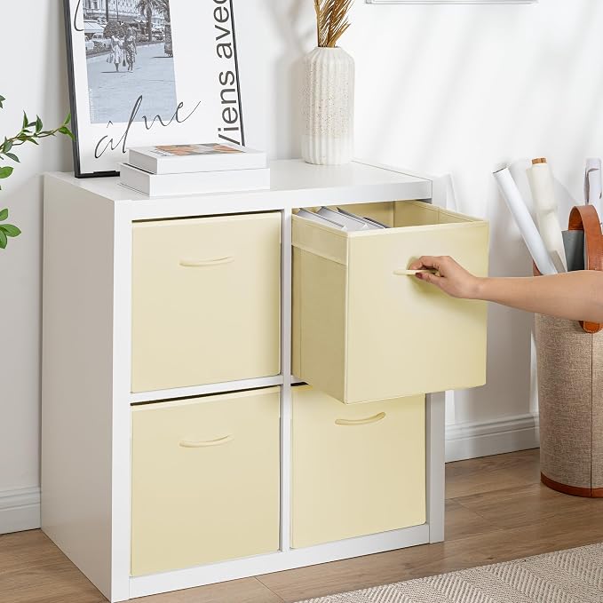 StorageWorks Beige Storage Cubes, 13x13 Storage Cube Bins - Image 7
