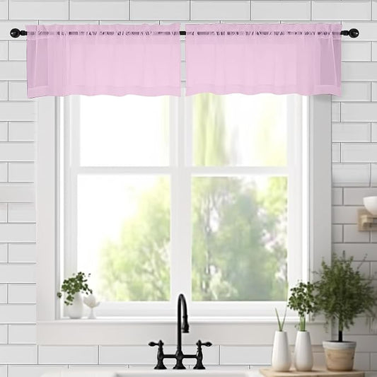 Chyhomenyc Sheer Valances for Windows 2 Pack, Small Window Curtains for Living by Chyhomenyc