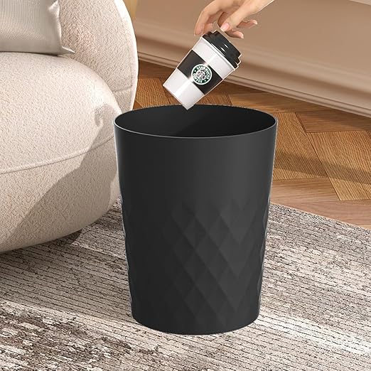 2 Pack Small Trash Can 1.8 Gallon Bathroom Garbage Can Waste Basket Recycling - Image 4