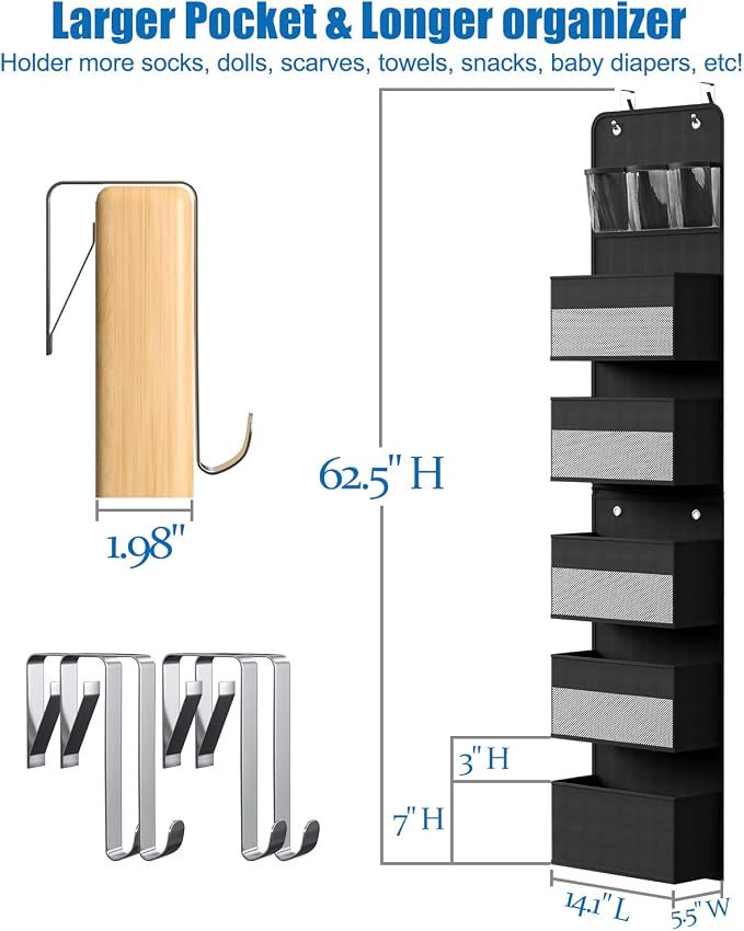 Over Door Organizer, 6 Shelf Camper Storage - Image 2