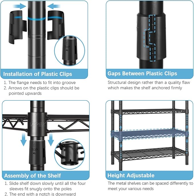 VIPEK V40 Medium Garment Rack Heavy Duty Clothes Rack - Image 7
