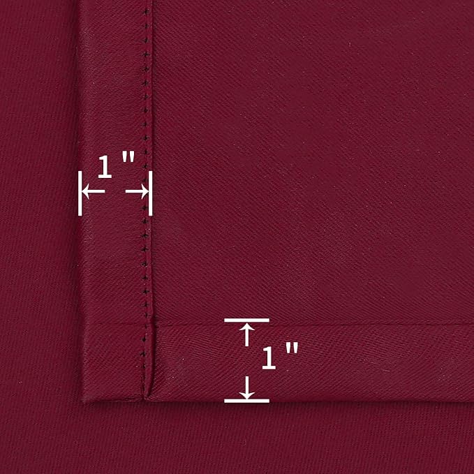 BGment Burgundy Blackout Curtains 90 Inch Long - Image 6