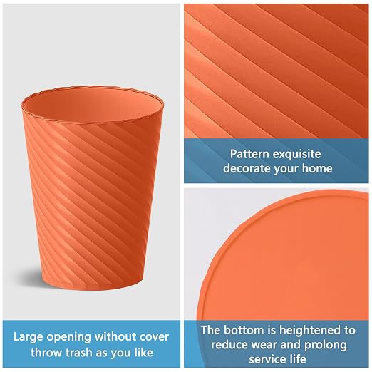 Bathroom Trash Can, 3 Pack 1.8 Gallons Small Trash Can - Image 5