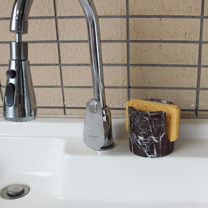 Natural Rosa Levanto Marble Sponge Holder - Image 2