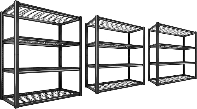 REIBII 40" W Garage Shelving 2240 LBS Storage Shelves Adjustable Heavy Duty by REIBII