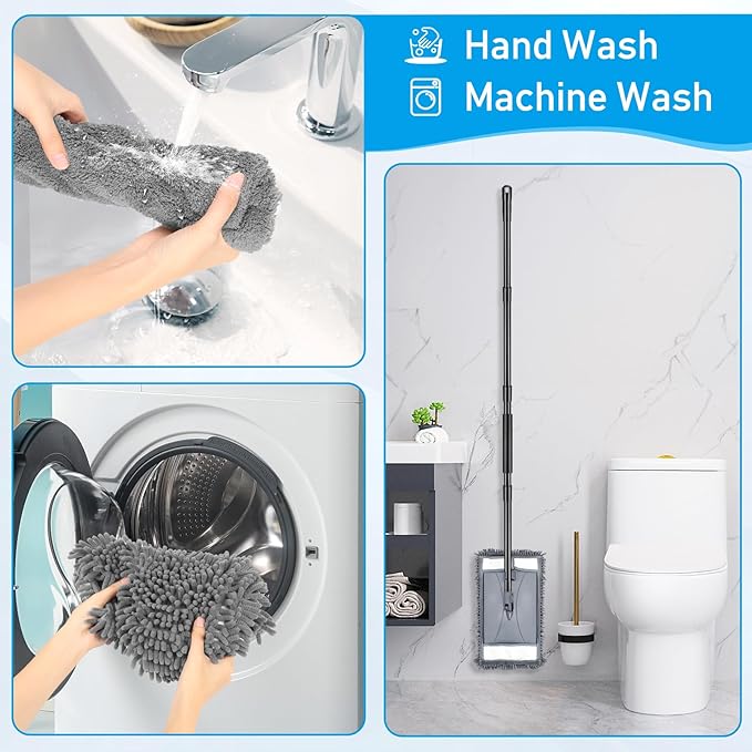 Wall Cleaner Mop with Long Handle, Wall Dust Cleaning Mop - Image 6
