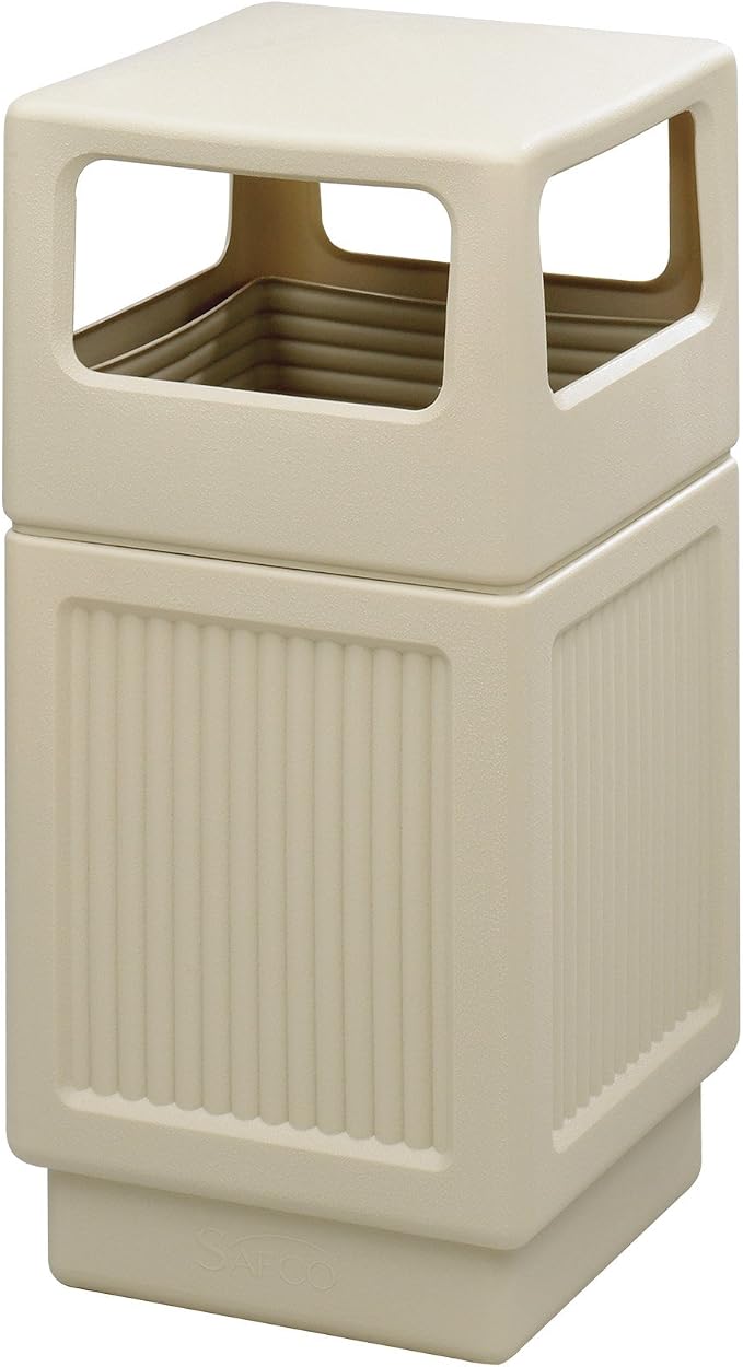 Safco Canmeleon Trash Can, 38 Gallons, Indoor and Outdoor Use, Durable & - Image 2