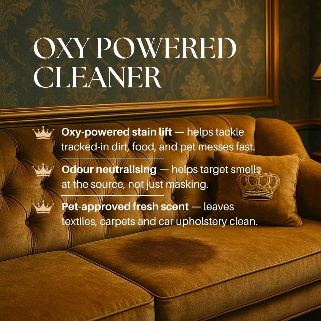 Barkin & Meowson Textile Cleaner, Carpet & Fabric Spray, 15.83 fl oz | Oxy Technology formula cleans fabrics, revitalises colors & neutralizes pet odors from carpets, rugs & upholstery