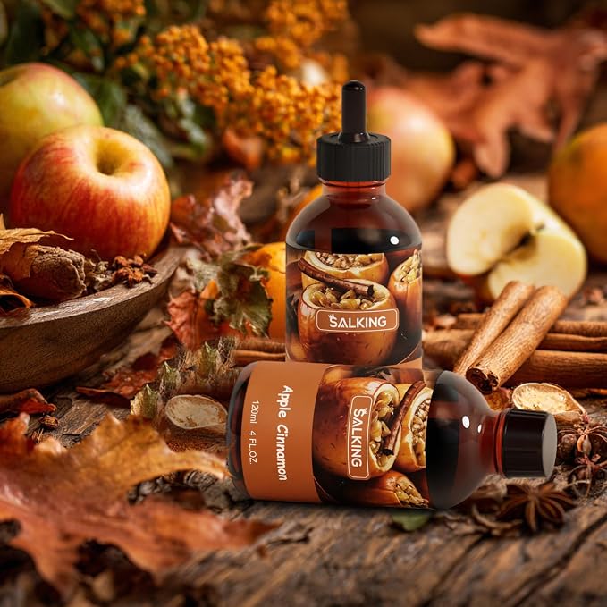 SALKING Apple Cinnamon Fragrance Oil, 120ml Premium Essential Oils - Image 6