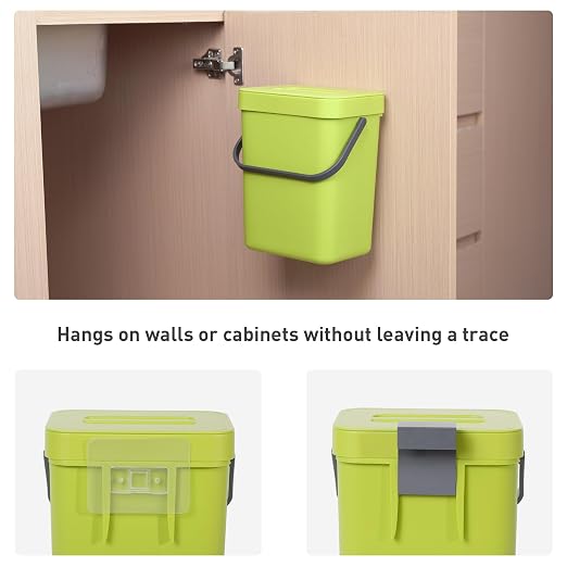 EKO Puro Mini Wall-Mounted Kitchen Trash Can - Image 7