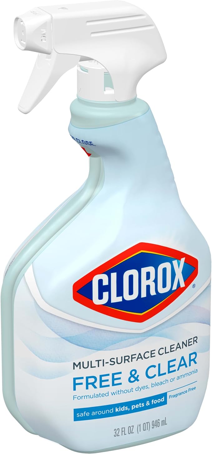 CLOROX Free & Clear Multi Surface Cleaner, Spray Bottle, Fragrance Free - Image 13