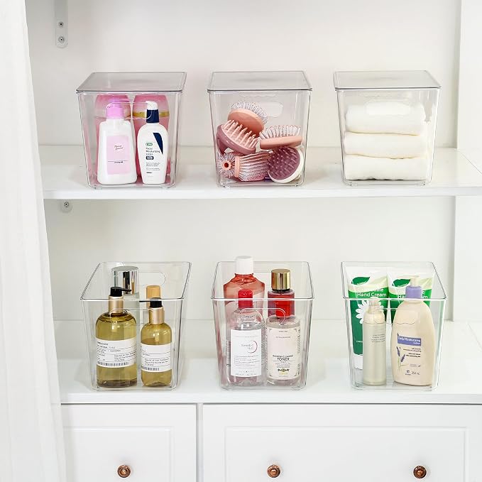Vtopmart 8 Pack Clear Stackable Storage Bins - Image 5