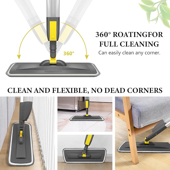 NileHome Spray Mop for Floor Cleaning, Dust Mop - Image 3
