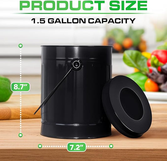 Plexon Countertop Compost Bin Kitchen Indoor - Image 2