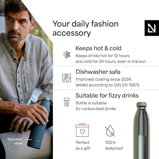 LARS NYSØM Stainless Steel Insulated Water Bottle 12oz 17oz 25oz 34oz 51oz | - Image 2