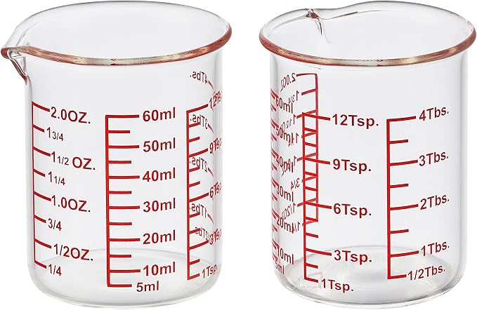 High Borosilicate Glass Measuring Cup-V-Shaped Spout，Glass Measuring Beaker by AckersBORO33