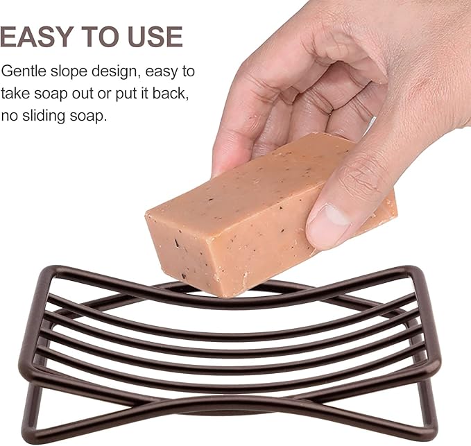 Soap Dish for Shower Bathroom Bar Soap Holder, Stainless Steel Self-draining - Image 4