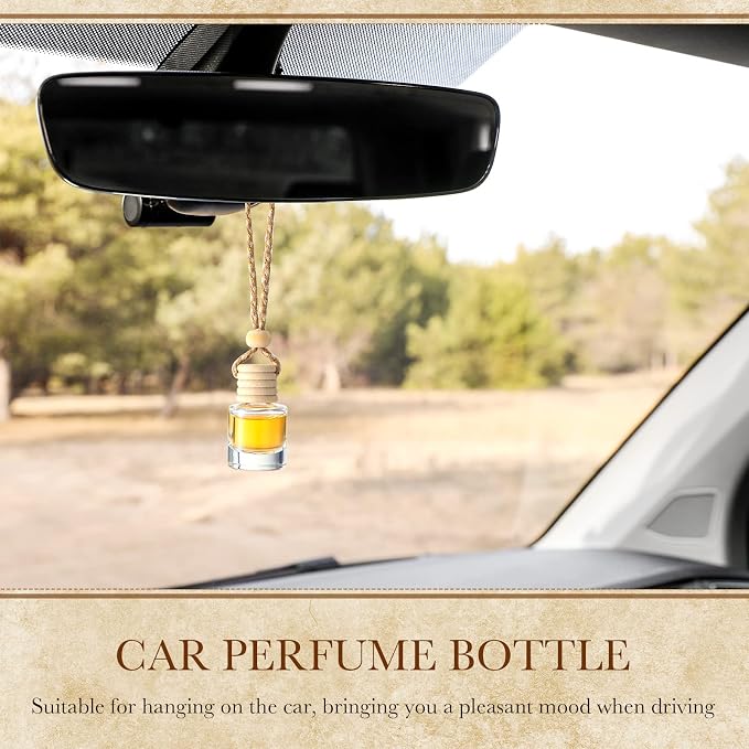 BBTO 50 Pcs Hanging Car Air Freshener Car Diffuser Bottles Empty Glass Perfume - Image 6