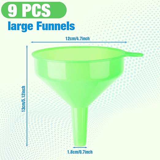 Honeydak 24 Pcs Multi-Purpose Plastic Funnels 4.7 Inch Wide Mouth Funnels - Image 5