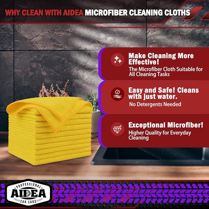 AIDEA Microfiber Cleaning Cloth, Microfiber Towels - Image 2