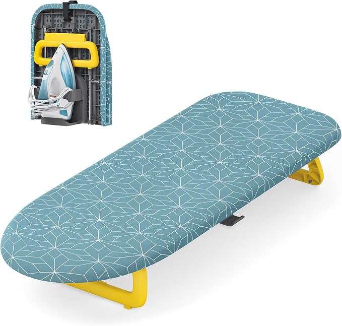 Small Ironing Board Tabletop, Foldable mini Ironing Board, Table top Ironing by APEXCHASER