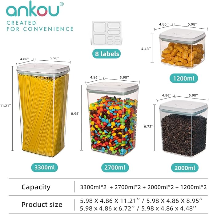 Ankou Food Storage Containers Pop Airtight Food Storage Containers - Image 6
