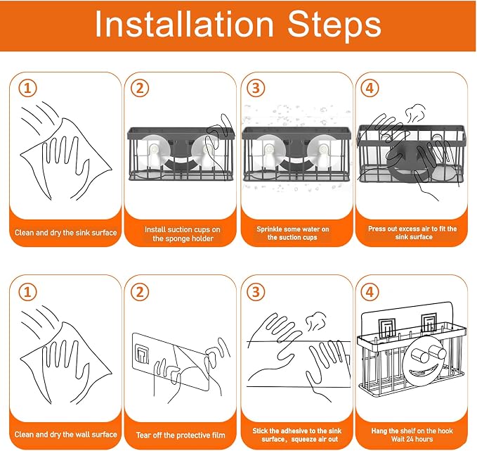 Sponge Holder Smiley Face, Sink Caddy, Sink Organizer - Image 8