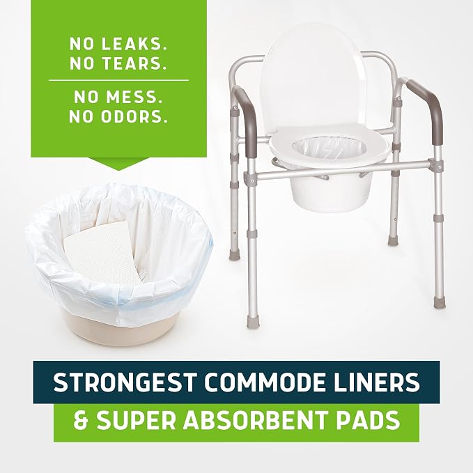 Lunderg Commode Liners with Absorbent Pads - Image 8