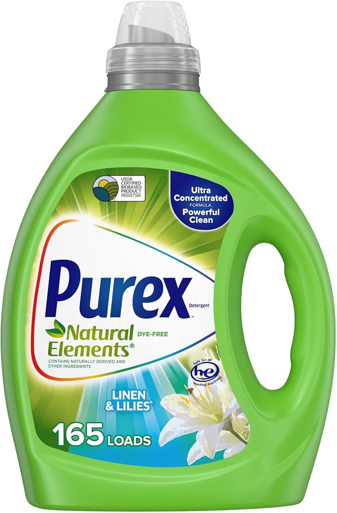 Purex Liquid Laundry Detergent, Ultra Concentrated, Natural Elements Linen & by Purex