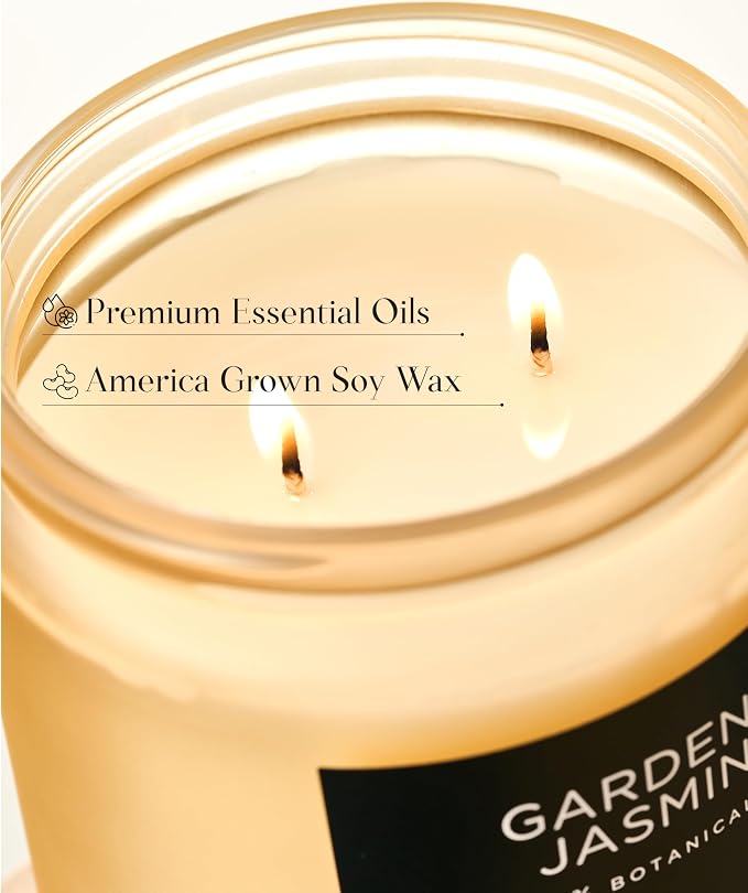 M&SENSE Gardenia Jasmine Scented Candle - Image 4