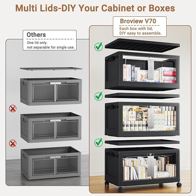 BROVIEW 640QT Stackable Storage Bins - Image 3