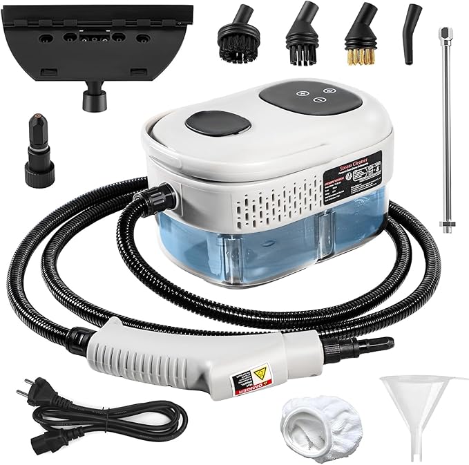 Handheld Steam Cleaner, 1000ml Water Tank, 15S Heat-up Time, Pressurized Steamer by MOVATEK