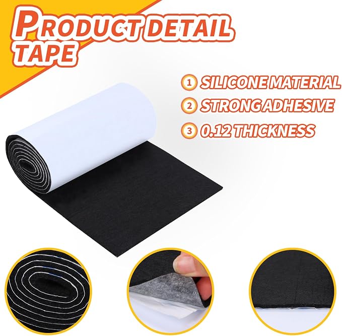 Non Slip Furniture Pads, Cuttable Felt Chair Pads, Anti Scratch Floor Protectors - Image 3