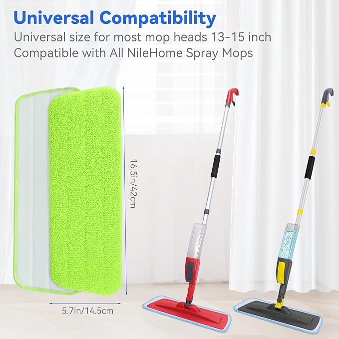 16.5 inch Microfiber Mop Pads for Rubbermaid Reveal Spray Mop and Any 16.5" - Image 2