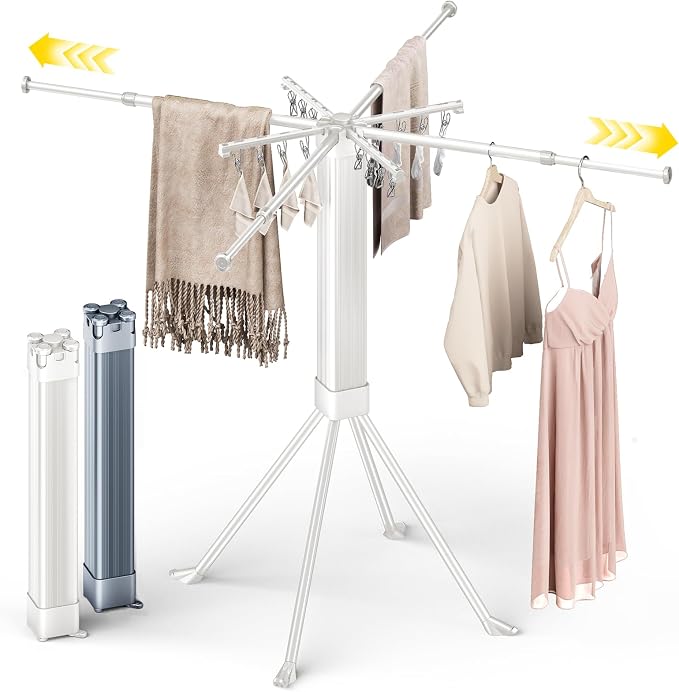 BIREN Clothes Drying Rack Foldable Extending Laundry Rack by BIREN