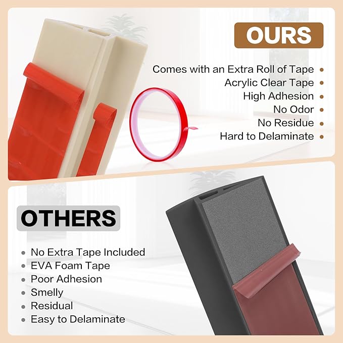 Floor Transition Strip Vinyl Door Threshold Ramp Self Adhesive Carpet Edging - Image 4