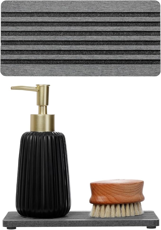 2PCS Diatomite Quick Stone Drying Tray Mat by Razborci