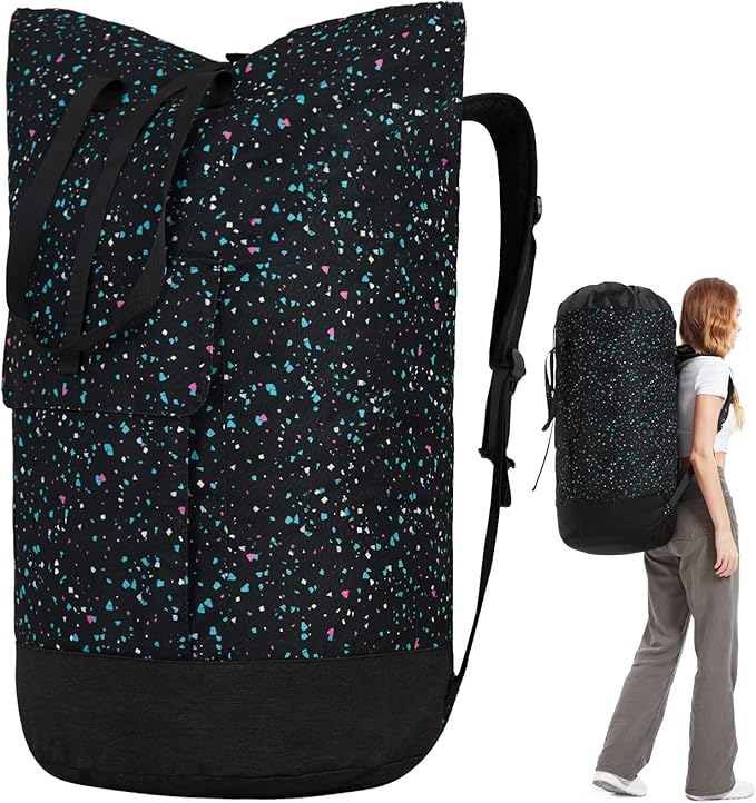 College Laundry Bag, 115L Extra Large Laundry Backpack by Azhido
