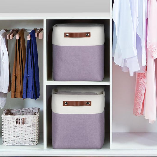 Univivi 10.5 Inch Fabric Cube Bins - Image 2