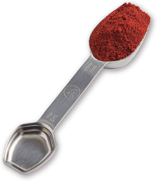 AllSpice Stainless Steel Double Sided Measuring Spoon- Teaspoon and Tablespoon by AllSpice